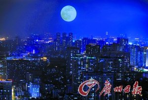 羊城中秋賞月地圖 山頂江邊湖上逐個數(shù)