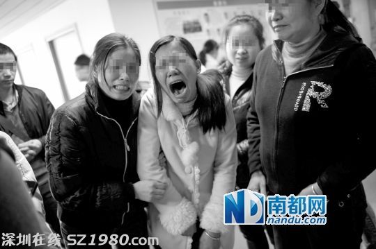 一講起的哥楊隆彬被毆打的過(guò)程，家屬情緒激動(dòng)。南都記者 陳文才 攝