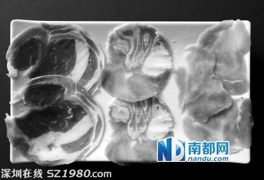 廣州批發(fā)市場售假 5斤40元羊肉卷全是鴨肉做