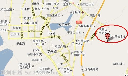 深圳鳳凰山公園地圖