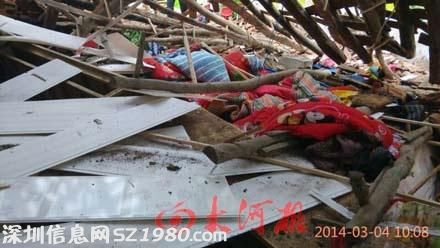 河南一幼兒園房頂坍塌致1死3傷(組圖)