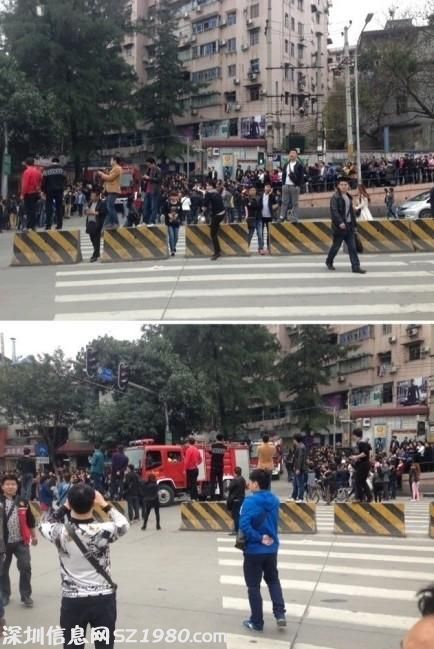 小偷被抓喊 有人砍人  引發(fā)人群奔逃(圖)
