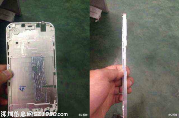 疑似iPhone 6工廠測試照泄露 機身更修長