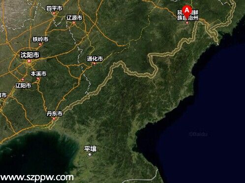 資料圖：中朝邊境線，A點(diǎn)為事發(fā)地吉林省延邊朝鮮族自治州