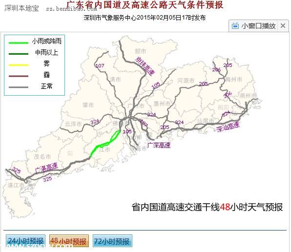 廣東高速天氣預(yù)報(bào)（2.6）：多云為主 或有陣雨