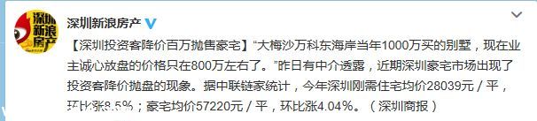 投資客低價拋豪宅