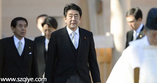 資料圖：安倍此前參拜靖國神社。