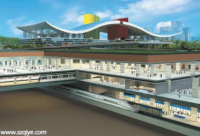 <a href=http://www.thesurfingworld.com/shenzhen/ target=_blank class=infotextkey>深圳</a>(www.thesurfingworld.com)福田火車站建成 預計年底前開通運營