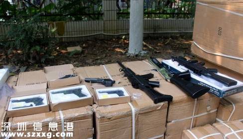 廣東邊防武警查獲仿真槍1萬3千多支 偽造精致威力驚人（圖）