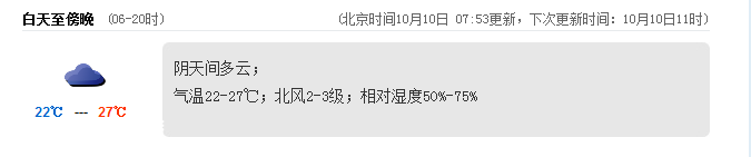 <a href=http://www.thesurfingworld.com/shenzhen/ target=_blank class=infotextkey>深圳</a>(www.thesurfingworld.com)天氣（10.10）：陰天間多云 22-27℃