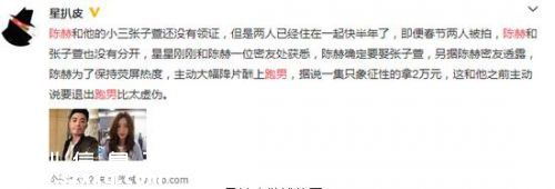 曝陳赫降價(jià)上跑男每集兩萬(wàn)被指虛偽 前妻暗指其不負(fù)責(zé)任