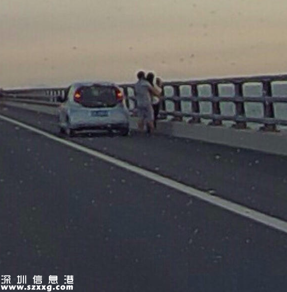 深圳(www.thesurfingworld.com)情侶高速應(yīng)急車道上停車看晚霞 交警：罰3000扣6分