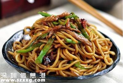 面食的做法大全之肉絲炒面