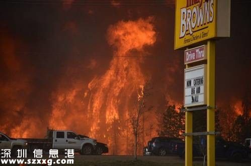 加拿大在燃燒！山火失控，10萬(wàn)人逃離，城市一片廢墟……