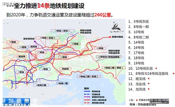 深圳東進(jìn)全面實(shí)施 3條向東地鐵將開工