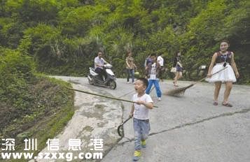 都江堰上百條放生蛇“上街”，