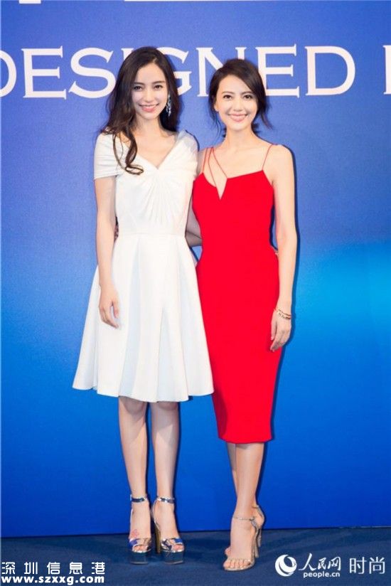 Angelababy高圓圓紅白相襯 畫面太美看呆網(wǎng)友