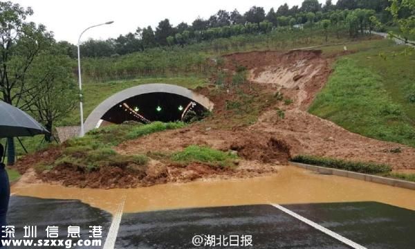 武漢一圍墻疑因暴雨倒塌致8人遇難，一隧道入口發(fā)生山體滑坡