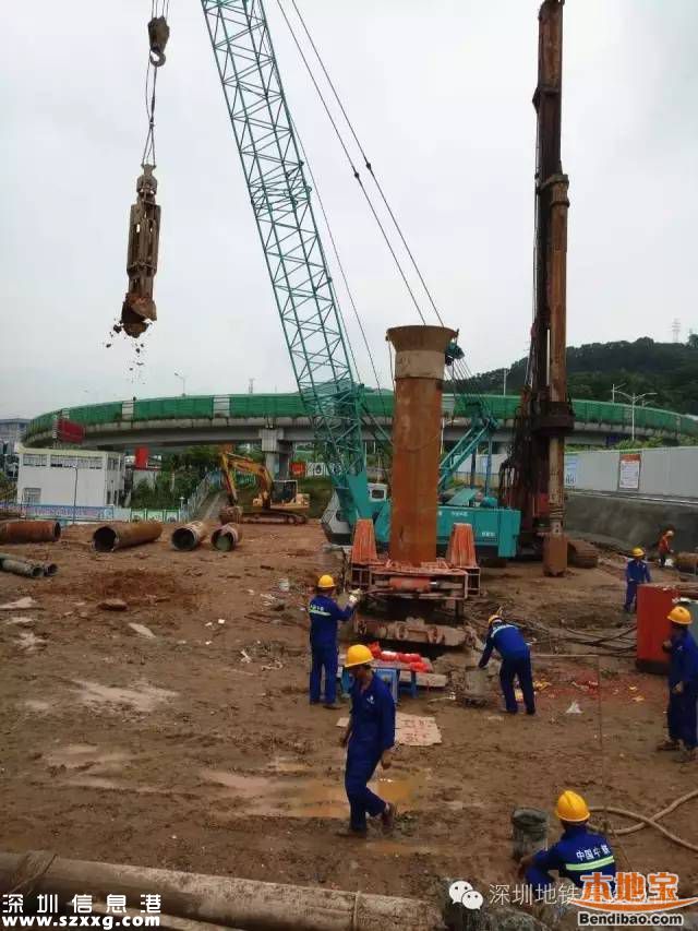 深圳地鐵6號線二期主體工程全面展開 翰林站開建