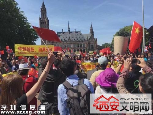 荷蘭華人抗議仲裁 網(wǎng)友：南海中國(guó)的！你們都是好樣的！