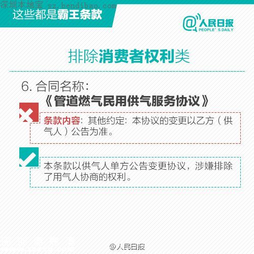 廣東公布10條霸王條款 涉及供水供電供氣