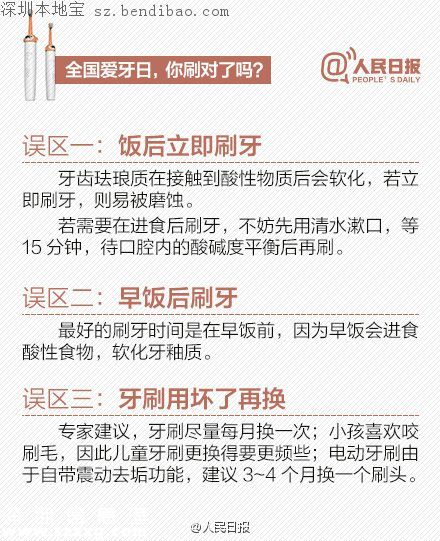 9月20日愛牙日 這些刷牙誤區(qū)你常犯！