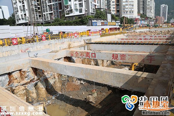 深圳地鐵8號(hào)線海山站 進(jìn)入主體結(jié)構(gòu)施工階段